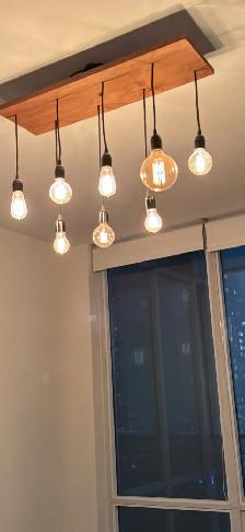 WOOD  CHANDELIER INDUSTRIAL PENDANT CEILING LIGHT FIXTURE RUSTIC - Photo 5