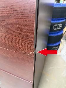 5 DRAWER WOOD STORAGE CHEST BEDROOM DRESSER - Photo 2