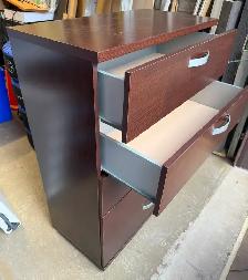 5 DRAWER WOOD STORAGE CHEST BEDROOM DRESSER - Photo 3