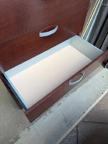 5 DRAWER WOOD STORAGE CHEST BEDROOM DRESSER - Photo 4