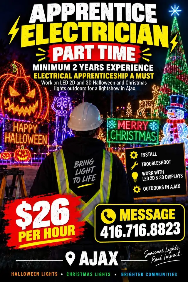⚡ NOW HIRING: APPRENTICE ELECTRICIAN ⚡