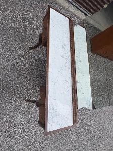 Free delivery used antique Vintage Dressing Table marble top - Photo 10