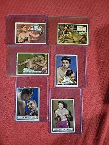 6 Vintage Boxing Cards 1952
