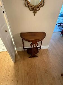 Used Antique Console Table with Mirror - Photo 5