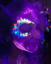 Black Light UV Glow Face Painting - Photo 2