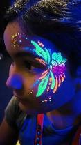 Black Light UV Glow Face Painting - Photo 4