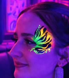 Black Light UV Glow Face Painting - Photo 5