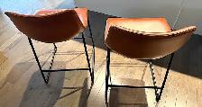 Two 'Hayden' Retro Faux Leather Bar Stools - Photo 2