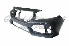 Honda Civic Hatchback 2017-2019 Bumper Front Primed - Photo 2