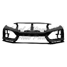 Honda Civic Hatchback 2020-2021 Bumper Front Primed Black - Photo 2
