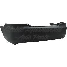 Honda Civic Coupe 2001-2003 Bumper Rear Primed - Photo 3