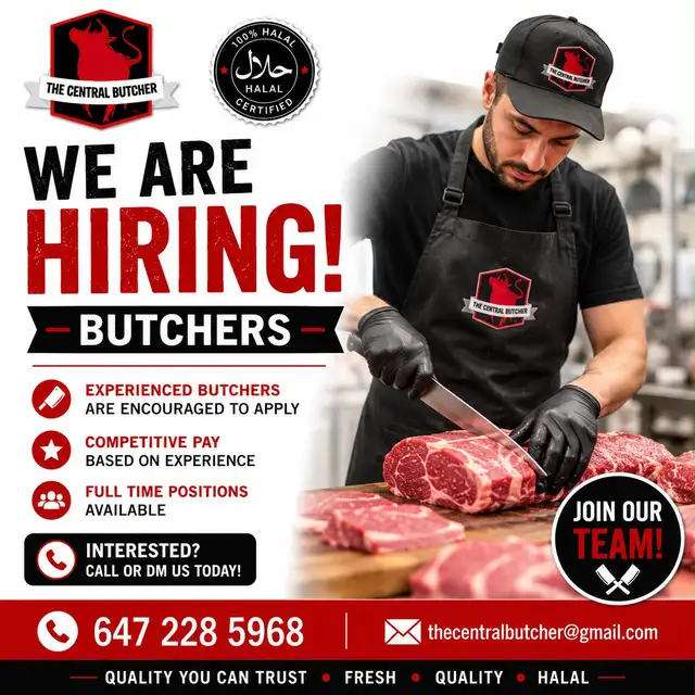 The Central Butcher - Hiring Butchers
