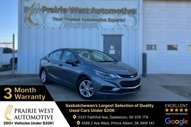 2018 Chevrolet Cruze LT | Reverse Camera | Command Start | Heate