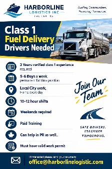 Class 1 Fuel Truck Driver Needed