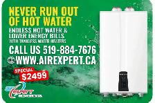 WATER HEATER WATER HEATER TANKLESS WATER HEATER INSTALLED