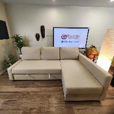 Beige IKEA sectional sofa bed   FREE DELIVERY - Photo 3