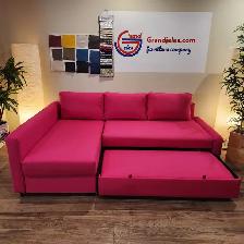 Magenta pink IKEA sectional sofa bed   FREE DELIVERY