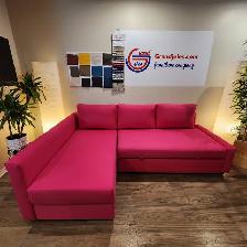 Magenta pink IKEA sectional sofa bed   FREE DELIVERY - Photo 2