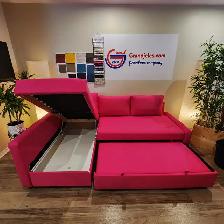 Magenta pink IKEA sectional sofa bed   FREE DELIVERY - Photo 4