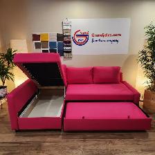 Magenta pink IKEA sectional sofa bed   FREE DELIVERY - Photo 6