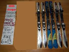Snowblades mini ski avec fixes de ski alpin - Photo 5