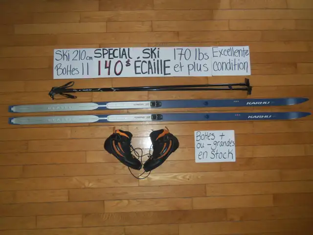 Équipements de ski de fond écaille