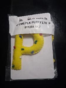 Puffy crafting letters