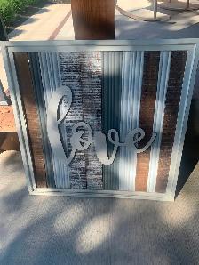 "Love"   Picture frame.