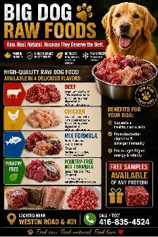 BARF DIET - BIG DOG RAW FOODS