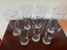 Seven (7) glasses, slender, tall, perfect for an ice-cold beer - Photo 4
