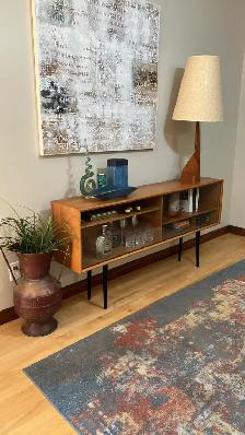 Mid century. TEAK TECK. Vitrine, buffet, bar, bibliothèque, meub