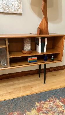 Mid century. TEAK TECK. Vitrine, buffet, bar, bibliothèque, meub - Photo 8
