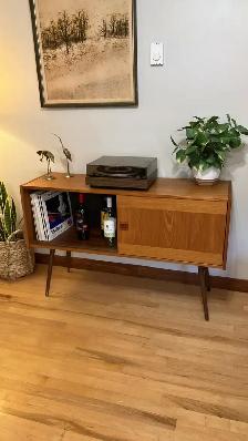 Mid century. TECK TEAK. Buffet, credenza, sideboard, vinyl recor - Photo 5