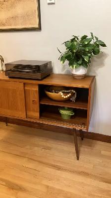 Mid century. TECK TEAK. Buffet, credenza, sideboard, vinyl recor - Photo 6