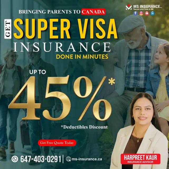 Super Visa Insurance – Up to 45% OFF for Parents Under 60!