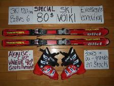 Plusieurs kits de ski alpin twin tip 120 130 cm