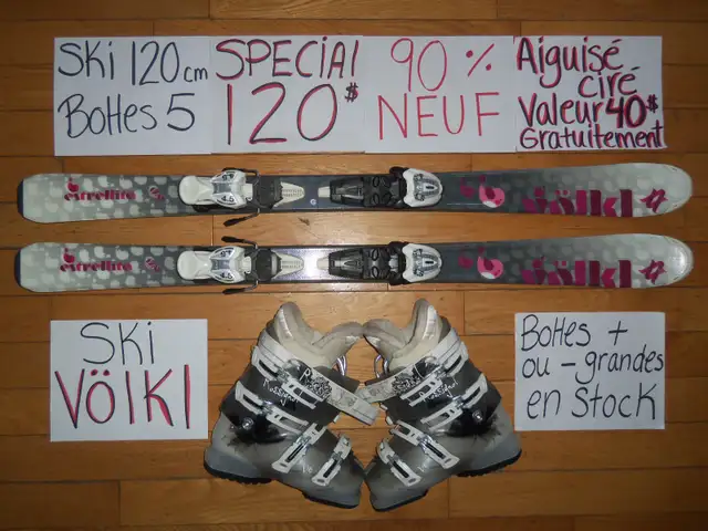 Plusieurs kits de ski alpin twin tip 100 110 120 cm