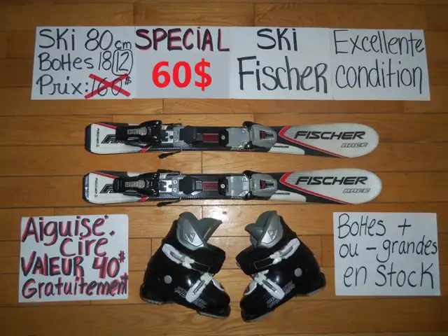 Ensembles kits de ski alpin et twin tip 80 90 100 110 cm
