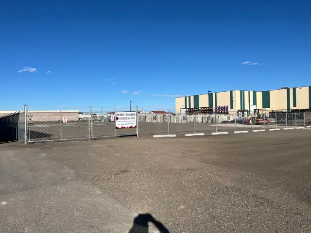 0.9 acre storage lot for rent in Lethbridge industrial area