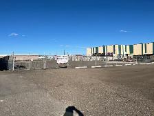 0.9 acre storage lot for rent in Lethbridge industrial area