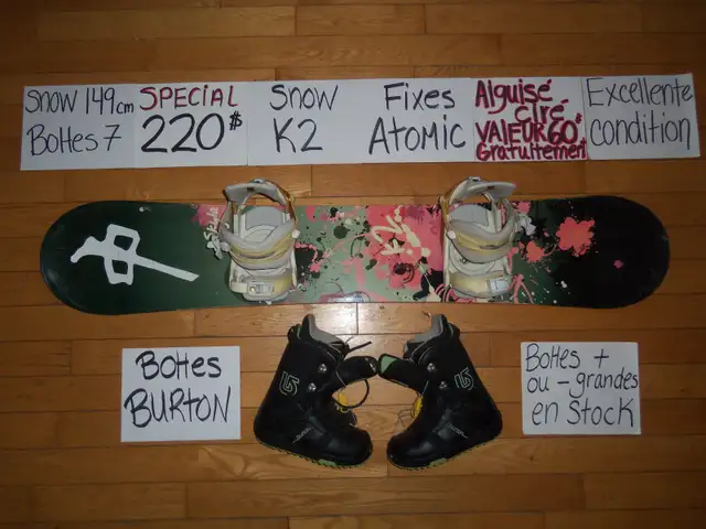 Ensembles de snowboard planche a neige snow