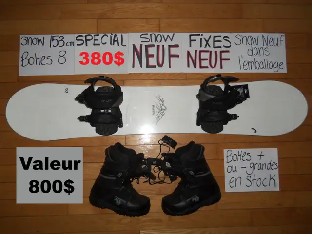 Ensembles snow planche a neige snowboard