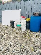barrels rain-plastic containers