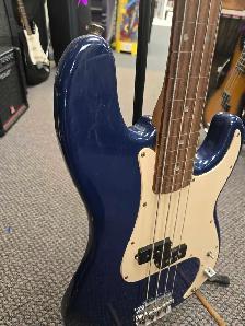 Squier Fretless P-Bass 4 String - Blue - Photo 5