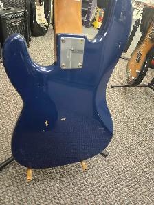 Squier Fretless P-Bass 4 String - Blue - Photo 6