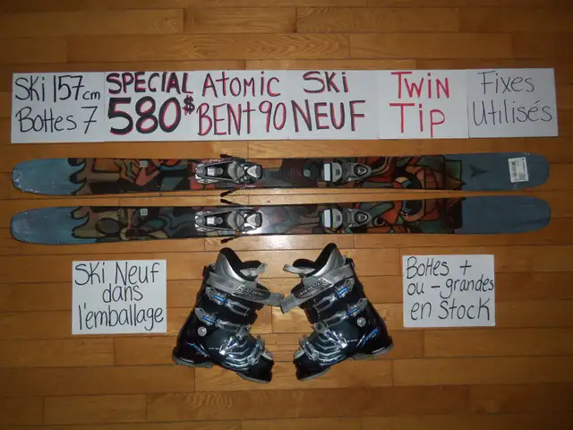Ensembles ski alpin TWIN TIP 150 157 158 163 168 172 176 cm