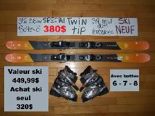 Ensembles ski alpin TWIN TIP 150 157 158 163 168 172 176 cm - Photo 5
