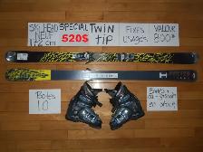 Ensembles ski alpin TWIN TIP 150 157 158 163 168 172 176 cm - Photo 6