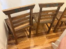 3 Hand-Carved Wooden Chairs from Bali - Photo 2