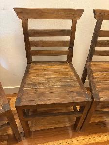 3 Hand-Carved Wooden Chairs from Bali - Photo 4